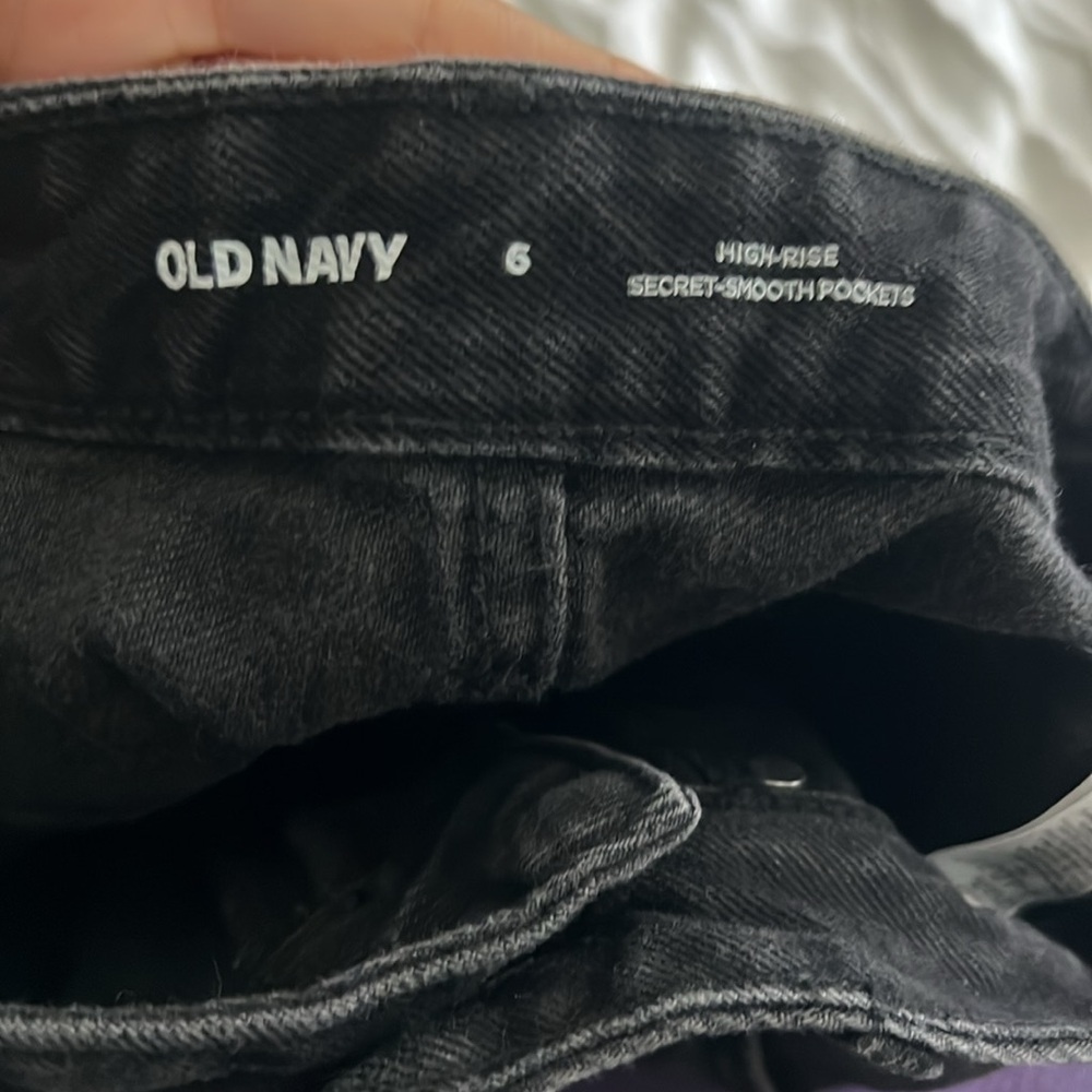 Old Navy Black Denim Midi Skirt - Picture 7 of 8
